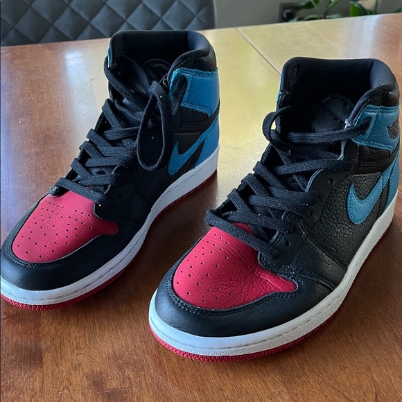 Nike Air Jordan 1 Retro High OG red/blue high tops size 8 - Picture 1 of 14